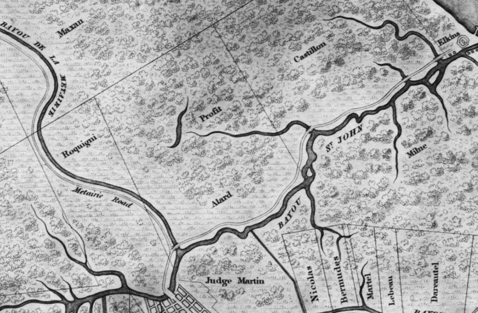 TodayInNewOrleansHistory/1828MapDrainageAllardBostonPublicLibrary.gif