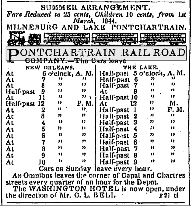 TodayInNewOrleansHistory/1844SaturdayAugust17PontRRSchedule.gif