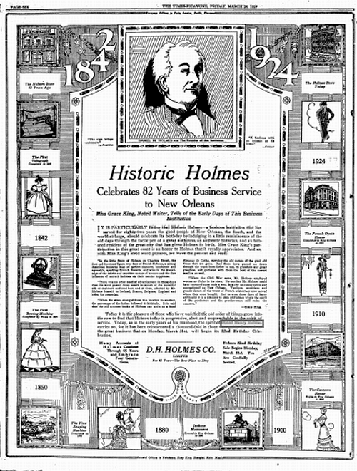 TodayInNewOrleansHistory/1924March28DhHolmes82Anniversary.gif