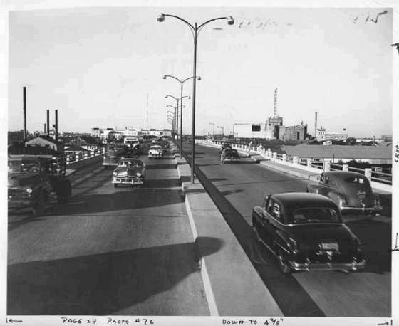 TodayInNewOrleansHistory/1953March24BroadStreetOverpassFalstaffParishPrison.jpg