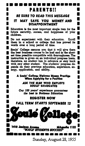 TodayInNewOrleansHistory/1955August28SouleCollege.gif