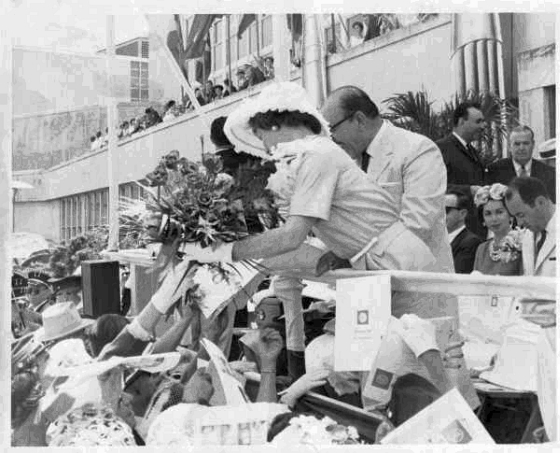 TodayInNewOrleansHistory/1962May7VicShiroInnaugurationRocketsAtCityHall.jpg