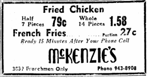 TodayInNewOrleansHistory/1967September8McKenziesChicken.gif