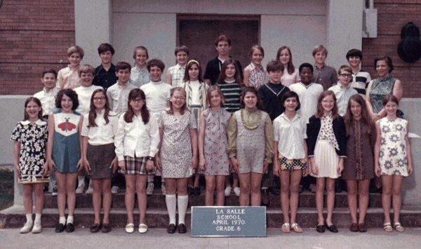 TodayInNewOrleansHistory/1970AprilEllenDegeneresLaSalleSchoolGrade6.jpg