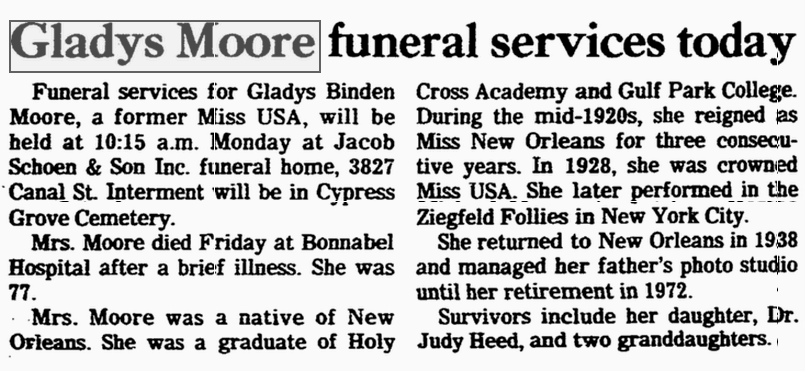 TodayInNewOrleansHistory/1983October24GladysMooreFuneralTPStatesItem.gif